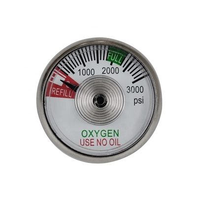 For 3000Psi Gas Oxygen Pressure Gauge Test Pressure